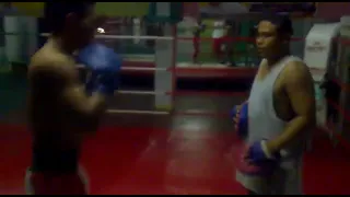 richard "tibay" betos in a donpunch boxing gym