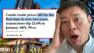 Singapore property price FIRST DROP IN 2YEARS?!? Not exactly yet, here's why...