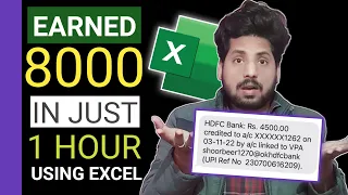 Earned Ten Thousands in Just 1 Hour Using Excel | How to Earn Money Using Excel | Earning Tips