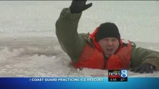 'Ice fisher' saved by Coast Guard