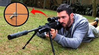 Batendo Prego com Tiro de Chumbinho - Sniper de Quintal #2