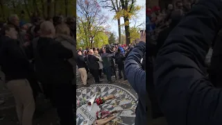 Remembering John Lennon at Strawberry Fields in Central Park  - December 8, 2022