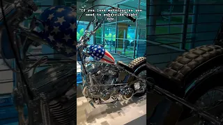 Captain America chopper and other motorcycles at Barber Vintage Motorsports Museum #motorcycle