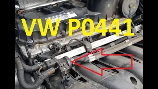 Causes and Fixes Volkswagen P0441 Code: EVAP System Incorrect Purge Flow