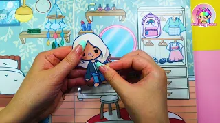 My first Toca boca quiet book paperdoll diy