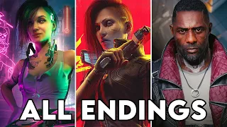 Cyberpunk 2077: Phantom Liberty - ALL 5 ENDINGS [4K HDR 60FPS]