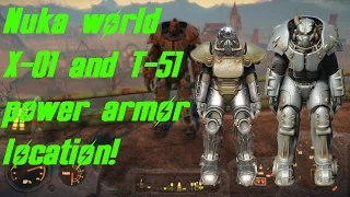 Fallout 4 Nuka World X-01 And T-51 Power Armor Location!