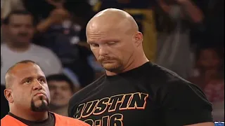 Stone Cold: "Unless Booker T got real short real fat real fast"