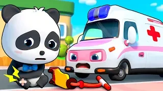 Bayi Panda Kiki Kecelakaan | Mobil Ambulans Beraksi | Lagu Anak-anak | BabyBus Bahasa Indonesia