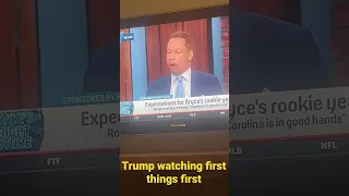 Trump watching First things First on FS1