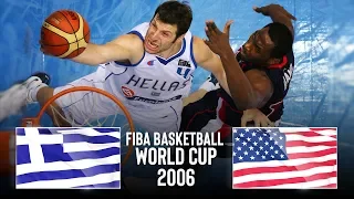 Greece 🇬🇷 v USA 🇺🇸 - Classic Full Games | FIBA Basketball World Cup 2006