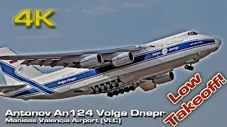 Epic Antonov An124 [4K]  Low Takeoff  (Valencia) RA-82047