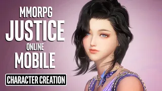 JUSTICE ONLINE MOBILE MMORPG Playable Characters and Character Creation