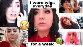 Wearing a Wig EVERYDAY for a Week | Hannah Forcier