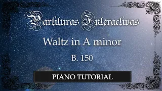 How to play piano: waltz in A minor, B. 150 PIANO TUTORIAL - F. Chopin