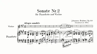 Brahms: Violin Sonata No. 2 in A major, Op. 100 (with Score)