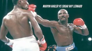 MARVIN HAGLER VS SUGAR RAY LEONARD April 6 1987