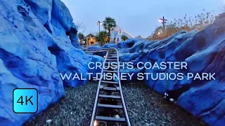 Crush's Coaster [ 4K ] Pov - Walt Disney Studios Park