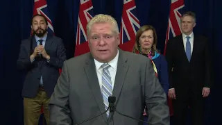 Premier Ford delivers remarks and participates in media availability, Queen's Park