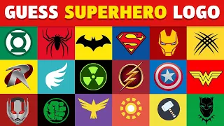 Guess The Superhero Logo Quiz Challenge | MARVEL & DC Superheroes - Superhero Quiz🕷️🦇🤖