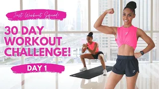 30 Day Workout Challenge - 'I AM IN CONTROL' - Day 1 | (NO EQUIPMENT) REAL-TIME Workout