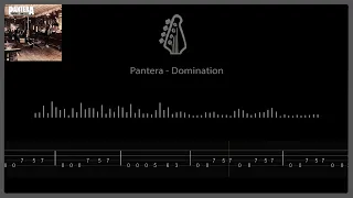 Pantera - Domination Bass Backing Track + Tabs (Instrumental)