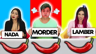 MORDER, LAMBER OU NADA - FOOD CHALLENGE | Desafio Família Maloucos