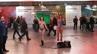 Hot babes at fremont street | Las Vegas