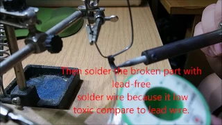 How to solder broken eyeglasses frame