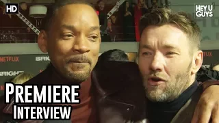 Will Smith Crashes Joel Egerton Interview - Bright Premiere Red Carpet