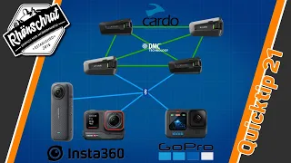 Cardo DMC per Bluetooth aufnehmen | DualVlog Setup mit Insta360 Ace Pro/X4 oder GoPro  HERO12 | QT21