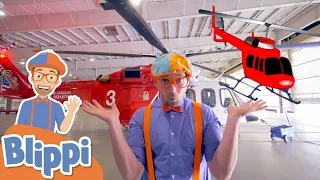 Blippi Learns And Explores A Firefighting Helicopter | Educational Videos For Kids