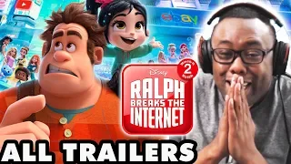 Watching ALL Ralph Breaks the Internet Trailers! Wreck-It Ralph 2 Reaction