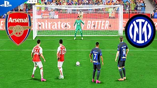 Ronaldo,Messi VS Mbappe,Neymar,Haaland | Arsenal VS Inter Miami Penalty Shootout | FIFA 24 PS5 4k