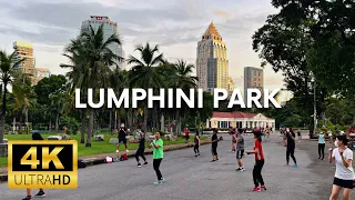 [4K UHD 60fps] Lumpini Park Walking tour 2022 | Bangkok, Thailand