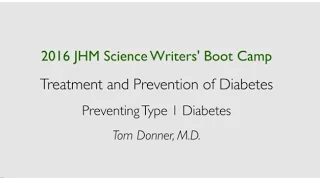 Preventing Type 1 Diabetes | Tom Donner