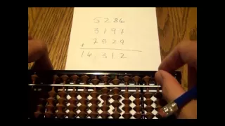 How to Add using a Soroban (Japanese Abacus)