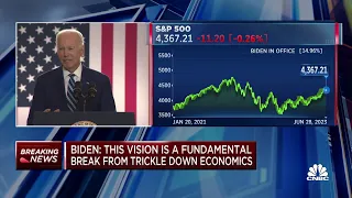 Watch President Biden address the state of the US economy