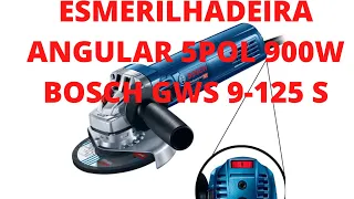 #ESMERILHADEIRA ANGULAR BOSCH GWS 9-125 S COM CONTROLE DE #VELOCIDADE