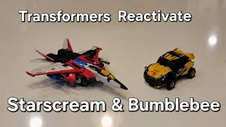 Transformers Reactivate Starscream & Bumblebee: Quick Review #transformers #hasbro