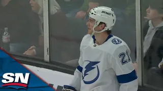 Nikita Kucherov Dekes Through Defence To Set Up Brayden Point's Second Goal Of Game