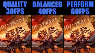 Horizon Forbidden West: Burning Shores PS5 - Performance vs Balanced vs Resolution Mode