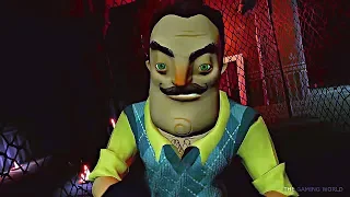 HELLO NEIGHBOR - Act 3 Basement Gameplay & Using all Skills (Invisibility/Double Jump/Defense)