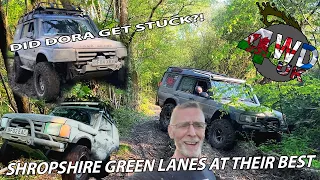 DOES DORA GET STUCK?! | Do we all make it to the end of the track? | SHROPSHIRE GREEN LANES | 4WDUK