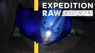 Squeezing Through Rocky Caves to Find Ancient Skeletons | Expedition Raw