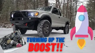 Turning Up The Boost!! Fixing Some Boost Leaks!! Turbocharged Toyota Tacoma / 4Runner!!