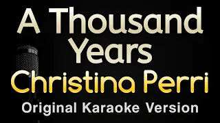 A Thousand Years - Christina Perri (Karaoke Songs With Lyrics - Original Key)