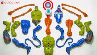 unboxing and assembling blue venom vs sirenhead vs hulk toys