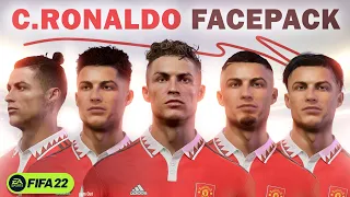 Cristiano Ronaldo FACEPACK For FIFA22