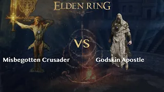 【Battle】Misbegotten Crusader vs Godskin Apostle【NPCs】